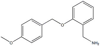 {2-[(4-methoxyphenyl)methoxy]phenyl}methanamine Struktur