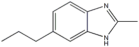 Benzimidazole, 2-methyl-5(or 6)-propyl- (7CI) Struktur