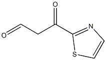 2-Thiazolepropanal,  -bta--oxo- Struktur