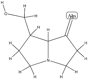 1H-Pyrrolizin-1-one,hexahydro-7-(hydroxymethyl)-(6CI) Struktur