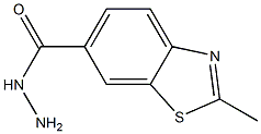 6-Benzothiazolecarboxylicacid,2-methyl-,hydrazide(6CI) Struktur