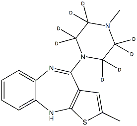 Olanzapine-d8 Struktur