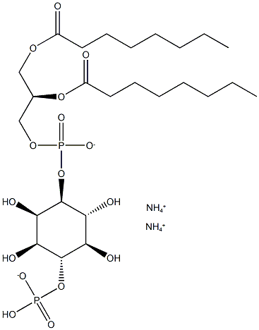 1,2-dioctanoyl-sn-glycero-3-phospho-(1'-Myo-inositol-4'-phosphate) (aMMoniuM salt) Struktur