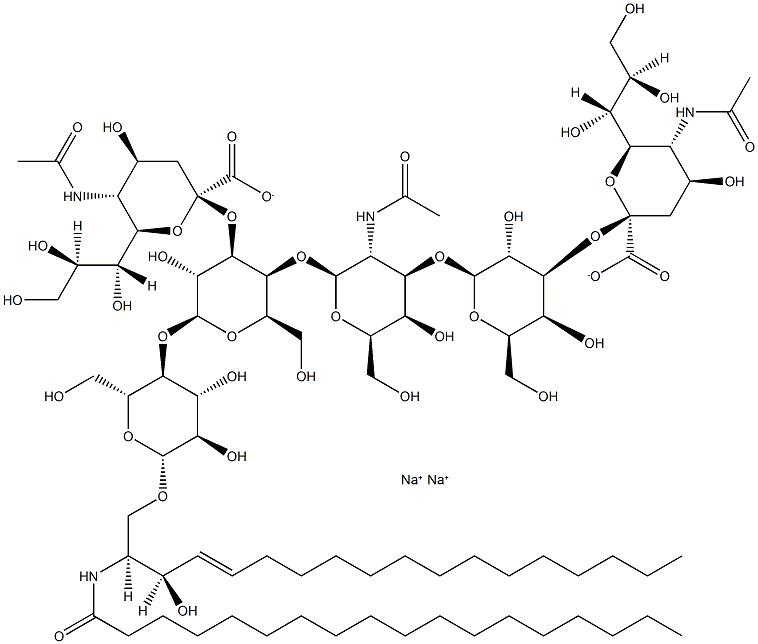 GANGLIOSIDE GD1A DISODIUM SALT Struktur