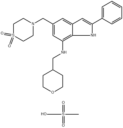 Necrox-5 (methanesulfonate) Struktur