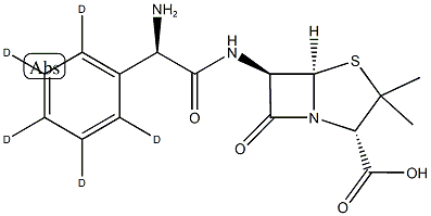 AMpicillin-d5 Struktur