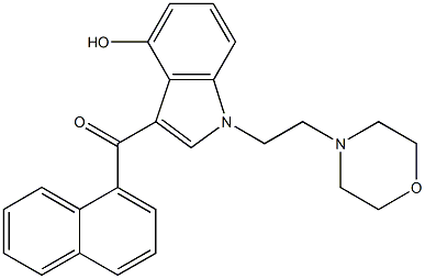 JWH 200 4-hydroxyindole metabolite Struktur