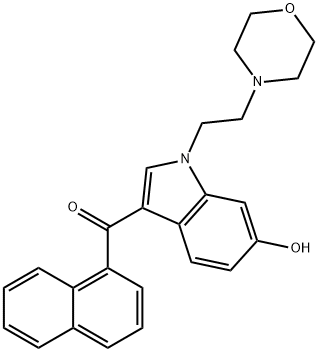 JWH 200 6-hydroxyindole metabolite Struktur