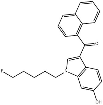 AM2201 6-hydroxyindole metabolite Struktur