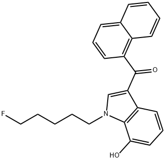 AM2201 7-hydroxyindole metabolite Struktur