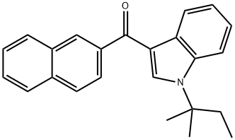 JWH 018 2'-naphthyl-N-(1,1-dimethylpropyl) isomer Struktur