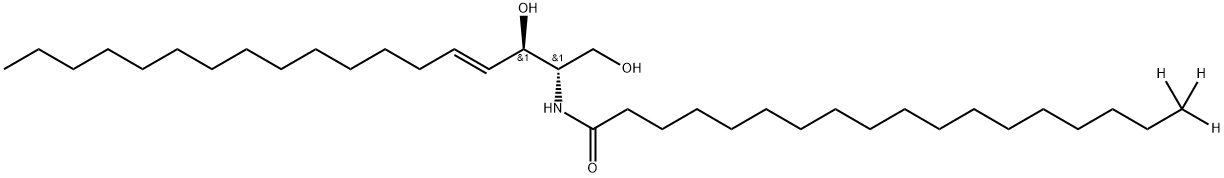 C18 Ceramide-d3 (d18:1/18:0-d3) Struktur