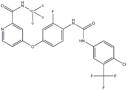 Regorafenib-13C-d3 Struktur