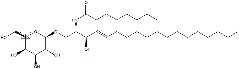 D-galactosyl--1,1' N-octanoyl-D-erythro-sphingosine Struktur