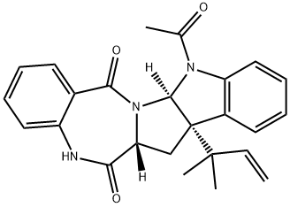 Acetylaszonalenin Struktur