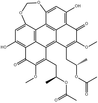 Diacetylcercosporin Structure