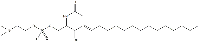 C2 Sphingomyelin (d18:1/2:0) Struktur