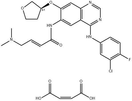 Afatinib dimaleate Struktur