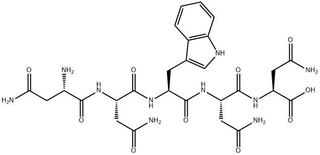 H-ASN-ASN-TRP-ASN-ASN-OH TRIFLUOROACETATE Struktur