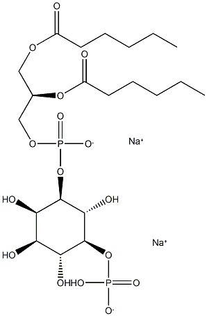 PtdIns-(5)-P1 (1,2-dihexanoyl) (sodium salt) Struktur