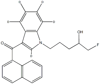 AM2201 N-(4-hydroxypentyl) metabolite-d5 Struktur