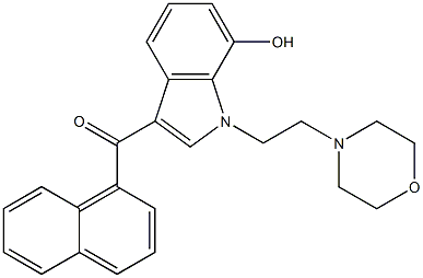 JWH 200 7-hydroxyindole metabolite Struktur