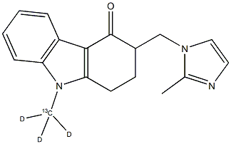 Ondansetron-13C-D3 Struktur