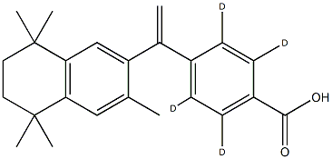 Bexarotene-d4 Struktur