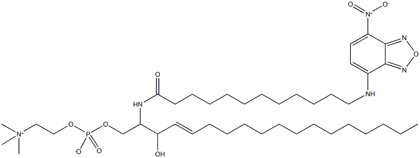 C12 NBD Sphingomyelin (d18:1/12:0) Struktur