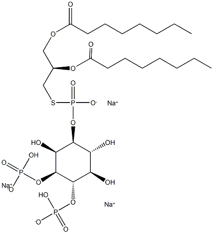 Ptd(S)Ins-(3,4)-P2 (1,2-dioctanoyl) (sodium salt) Struktur