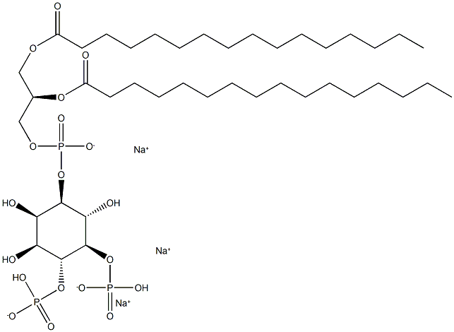 PtdIns-(4,5)-P2 (1,2-dipalmitoyl) (sodium salt) Struktur