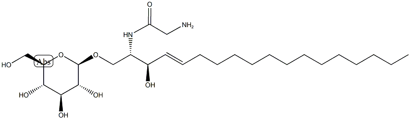 N-Glycine Glucosylsphingosine (d18:1) Struktur