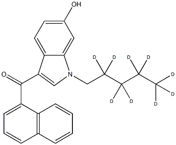 JWH 018 6-hydroxyindole metabolite-d9 Struktur