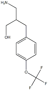 3-amino-2-{[4-(trifluoromethoxy)phenyl]methyl}propan-1-ol Struktur