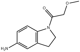 1-(5-amino-2,3-dihydro-1H-indol-1-yl)-2-methoxyethan-1-one Struktur