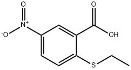 2-(ethylsulfanyl)-5-nitrobenzoic acid Struktur