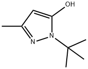 1-(tert-butyl)-3-methyl-1H-pyrazol-5-ol Struktur