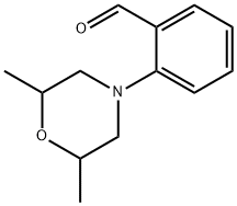 2-(2,6-dimethylmorpholin-4-yl)benzaldehyde Struktur