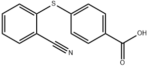 4-[(2-cyanophenyl)sulfanyl]benzoic acid Struktur