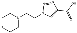 1-[2-(morpholin-4-yl)ethyl]-1H-1,2,3-triazole-4-carboxylic acid Struktur