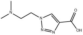 1-[2-(dimethylamino)ethyl]-1H-1,2,3-triazole-4-carboxylic acid Struktur