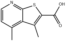 3,4-DIMETHYLTHIENO[2,3-B]PYRIDINE-2-CARBOXYLIC ACID Struktur