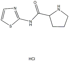 N-1,3-thiazol-2-ylpyrrolidine-2-carboxamide hydrochloride Struktur