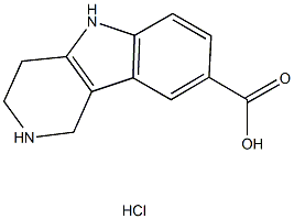 2,3,4,5-TETRAHYDRO-1H-PYRIDO[4,3-B]INDOLE-8-CARBOXYLIC ACID HYDROCHLORIDE Struktur