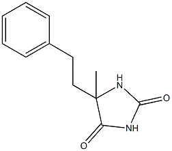 5-Methyl-5-phenethyl-imidazolidine-2,4-dione Struktur