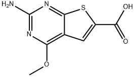 2-AMINO-4-METHOXYTHIENO[2,3-D]PYRIMIDINE-6-CARBOXYLIC ACID Struktur