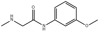 N-(3-methoxyphenyl)-2-(methylamino)acetamide Struktur