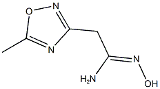 N''-HYDROXY-2-(5-METHYL-1,2,4-OXADIAZOL-3-YL)ETHANIMIDAMIDE Struktur