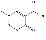 2,5,6-TRIMETHYL-3-OXO-2,3-DIHYDROPYRIDAZINE-4-CARBOXYLIC ACID Struktur