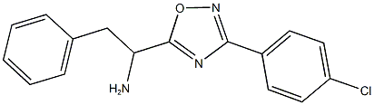 1-[3-(4-CHLOROPHENYL)-1,2,4-OXADIAZOL-5-YL]-2-PHENYLETHANAMINE Struktur